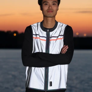 GoFluo Sprint Grey Reflektierende Jacke