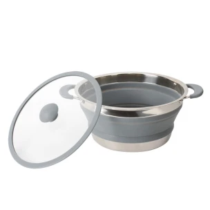 Volcano Fold Away Kochtopf grau 24 cm