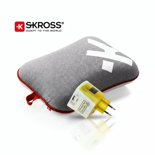 Skross TCS Welt-Adapter mit Gratis-Kissen