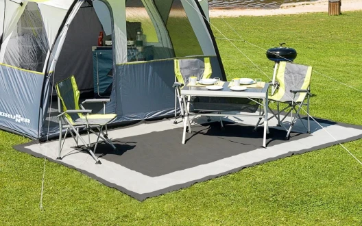 Zeltteppich Balmat 250 x 450 cm (anthrazit/grau)