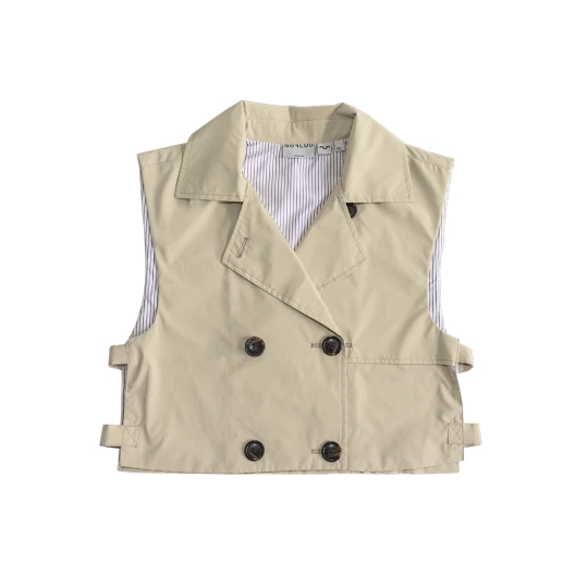 GoFluo Trench Beige Reflektierender Trench