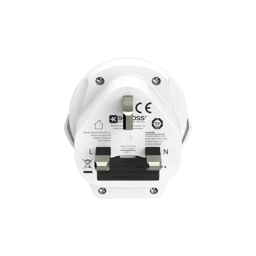 Skross Adapter World to UK, HK, Singapore, Middle East mit USB
