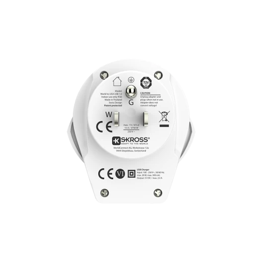 Skross Adapter World to USA mit USB