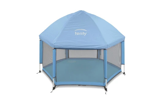 Set tenty Laufgitter, Matte, Abdeckung blau