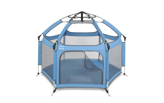 Set tenty Laufgitter, Matte, Abdeckung blau