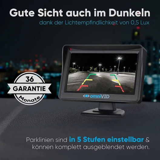 Omnivid Solar 4 Rückfahrkamerasystem