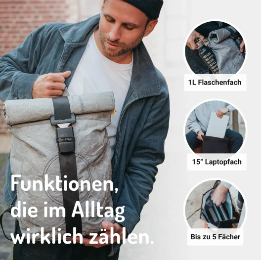 Rucksack Rolltop Airpaq