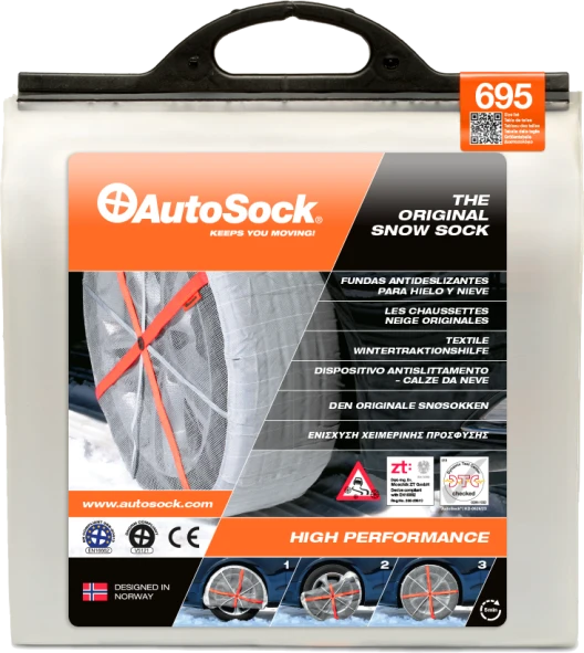 AutoSock 695 Textile Schneeketten Alternative