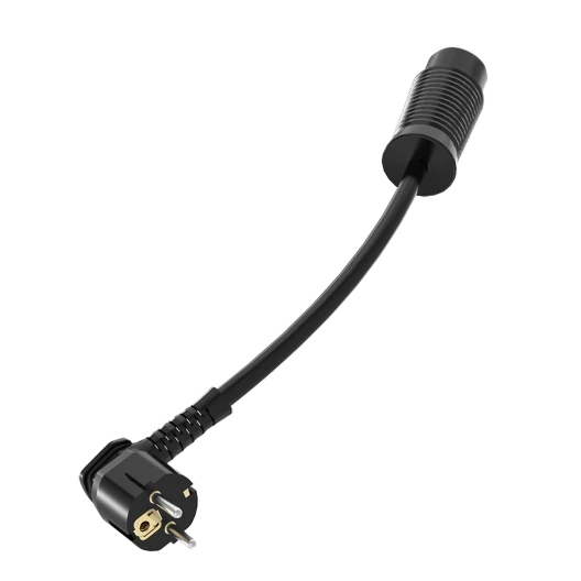 Bury Powerflash Adapter Type E/F Schuko 8 A Schwarz