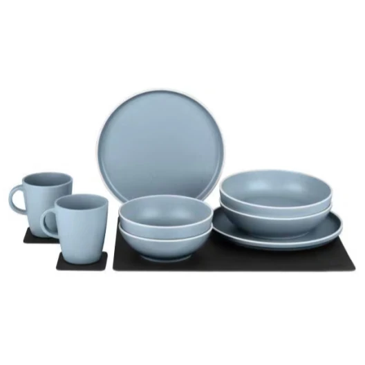 Geschirrset Dolomit Magnetic Blue