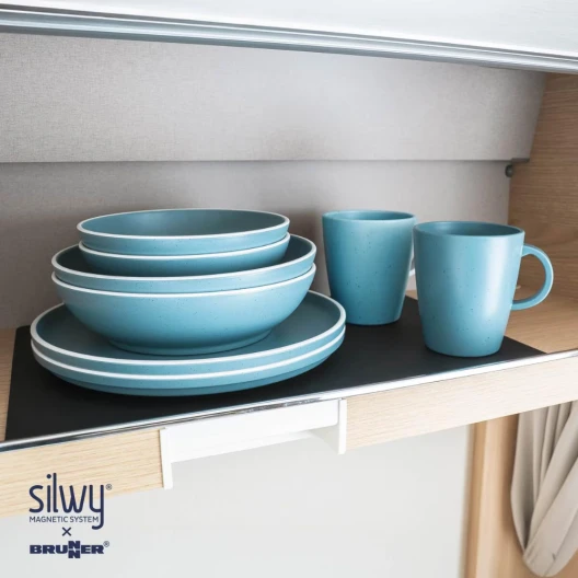 Geschirrset Dolomit Magnetic Blue