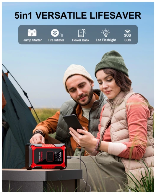 Gooloo A3 Jump Starter und Luftkompressor