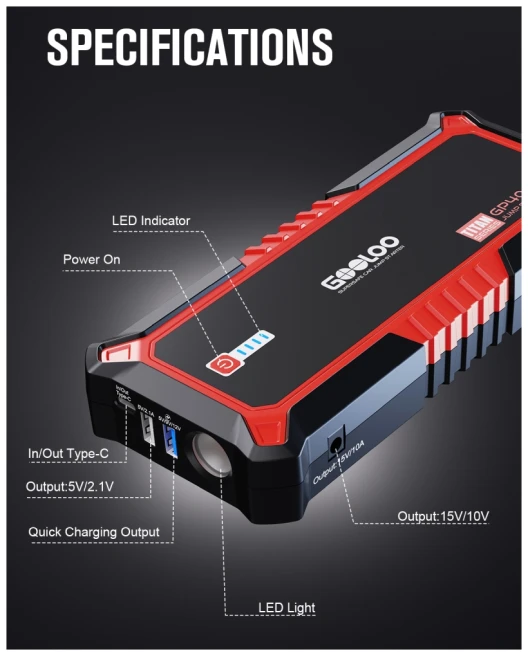 Gooloo GP4000 Jump Starter