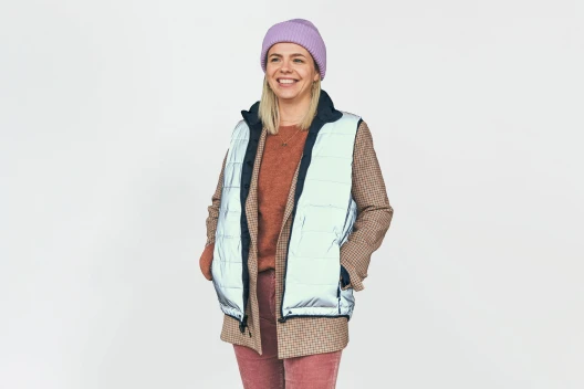 GoFluo Reverse Navy Reflektierende Wendejacke