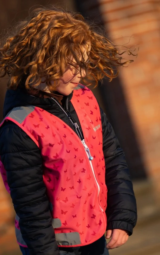 Wowow reflective vest JACKET KIDS pink