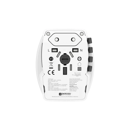 Skross MUV USB AC65PD mit USB-C Kabel
