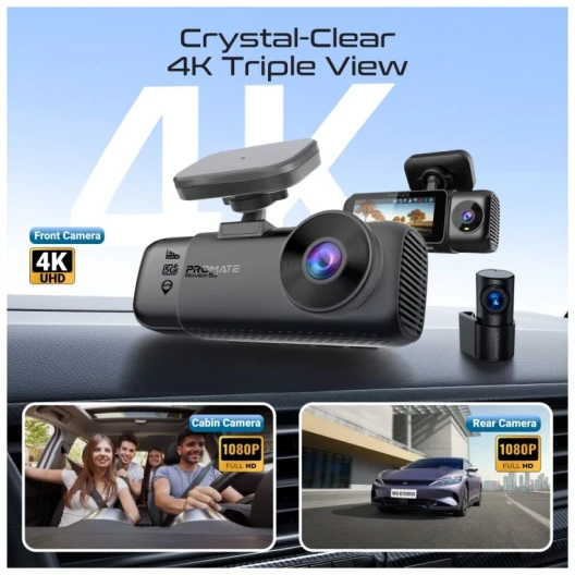 ProMate Rovex-S3 4K Ultra HD Dashcam