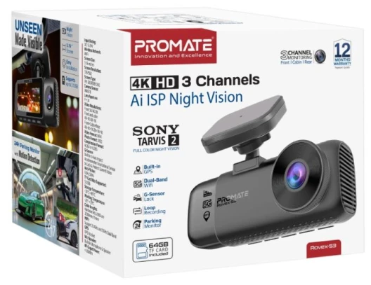 ProMate Rovex-S3 4K Ultra HD Dashcam
