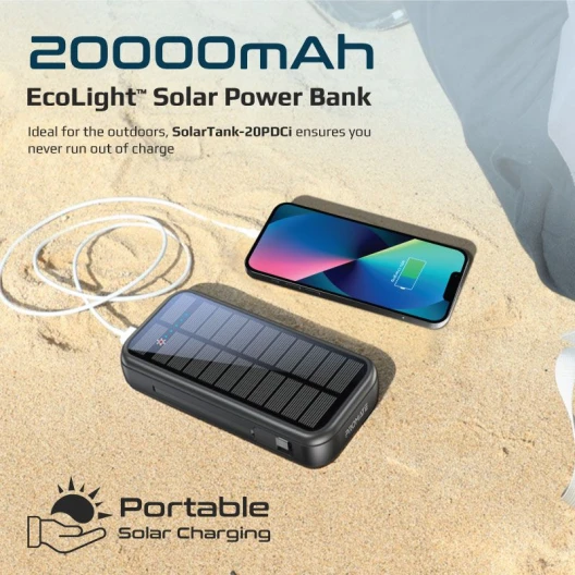 ProMate Solar Powerbank 20000 mAh
