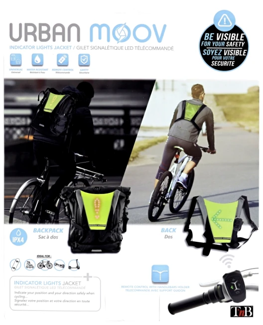 LED Reflektierende Veste URBAN MOOV