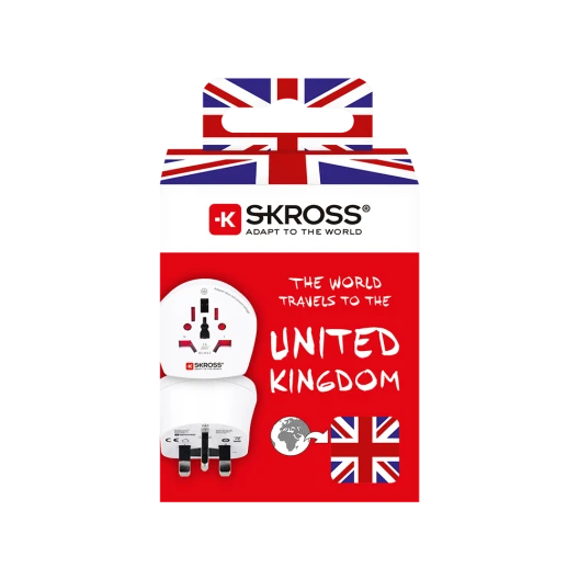 Skross Single Adapter World to UK