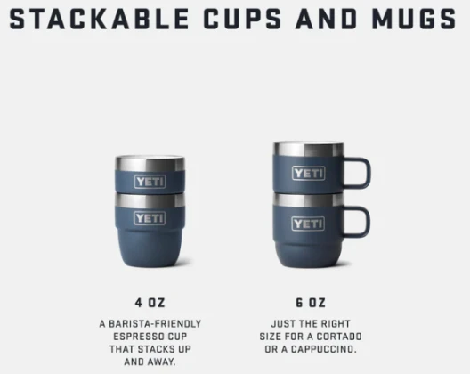 YETI Tasse 6 oz (2er Set) schwarz