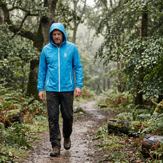 Leichte faltbare Regenjacke